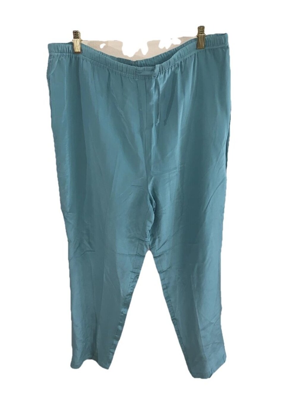 Vintage Mureli Mom Pants 100% Silk Tapered Leg Pleat High Waist Lounge size M
